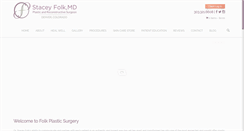 Desktop Screenshot of folkplasticsurgery.com